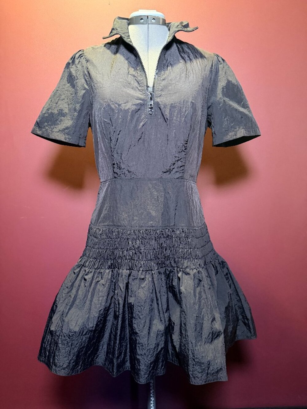 Sporty Short Black Dress - Size M